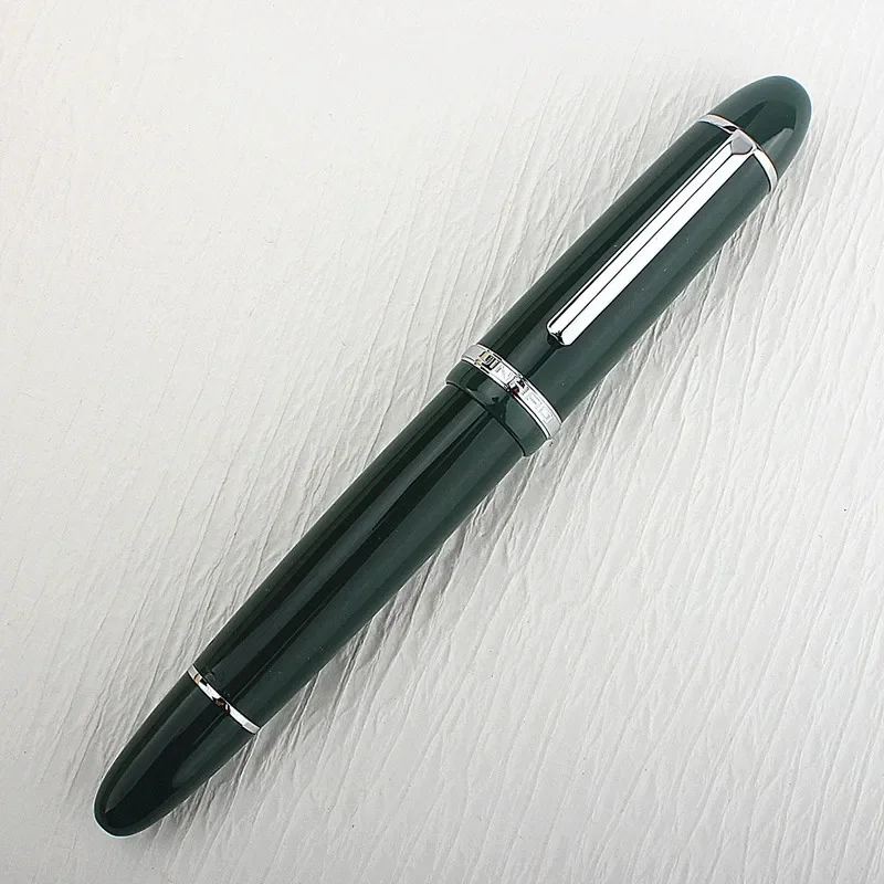 JinHao X159 Fountain Pens Metal Gold Clip EF 0.38mm F 0.5mm Nibs Acrylic School Office Supply Business Writing Pen Green view 3