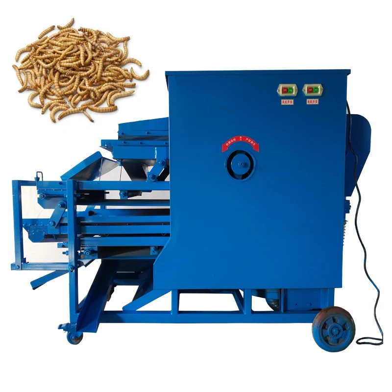 Adult Mealworm Separator Mealworm Sorting Machine Dust-Free Mealworm Screening Tenebrio Molitor Machine Price