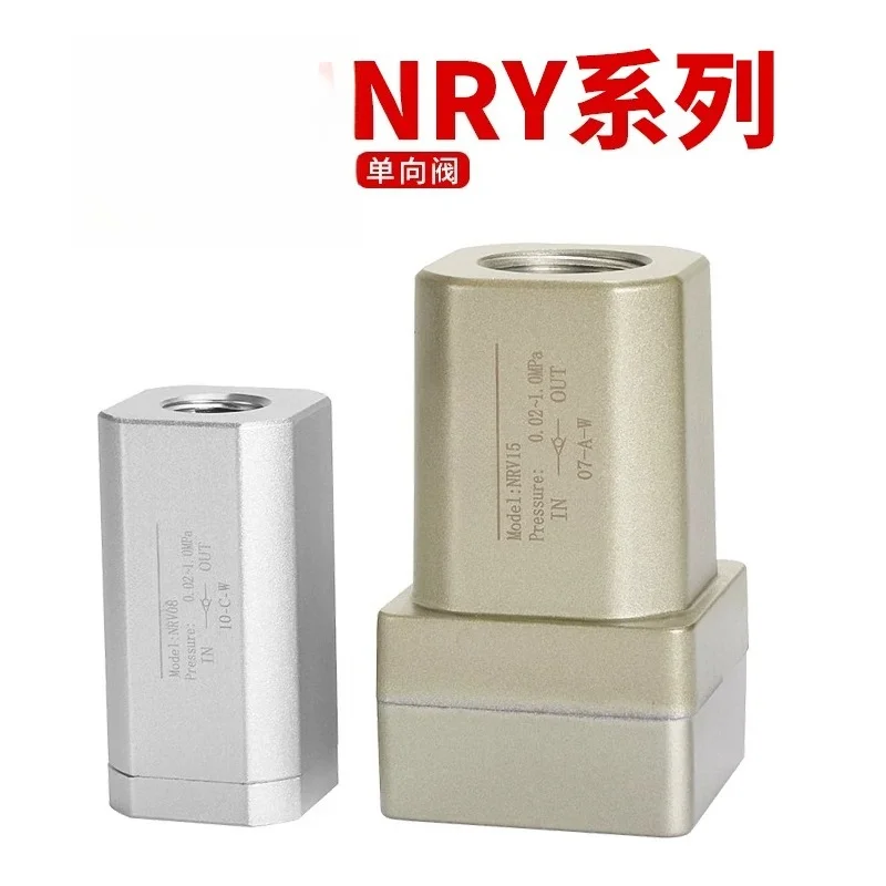 NRV Series Pneumatic One Way Check Valve Air Non Return Valve PT Thread