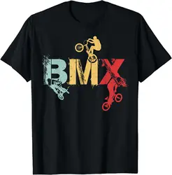 BMX Vintage Bike Fans Gift Boys Youth Bike BMX T-Shirt  Graphic T Shirts Men Clothing Tops Camisas Streetwear Unisex