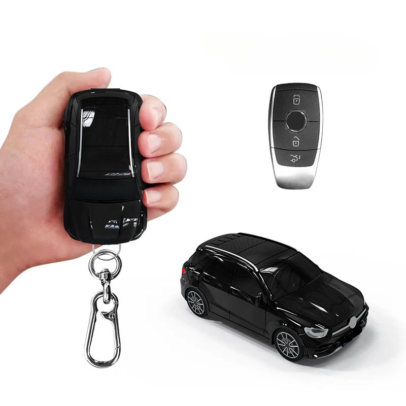 Car Shape Model Car Key Case Fob Shell for Mercedes Benz GLC SUV Plastic Car Model Key Cover Case