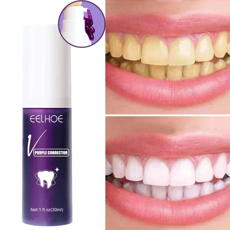 

Tooth Whitening Mousse Toothpaste Removal Smoke Stains Oral Hygiene Clean Effectively Freshen Breath Removal Yellow Teeth Care