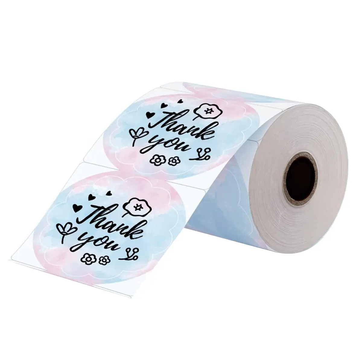 AT16 Shipping Label Printer Label Sticker Round Label Square Label DIY Logo Design 2X2 Starrysky Round -500Pcs