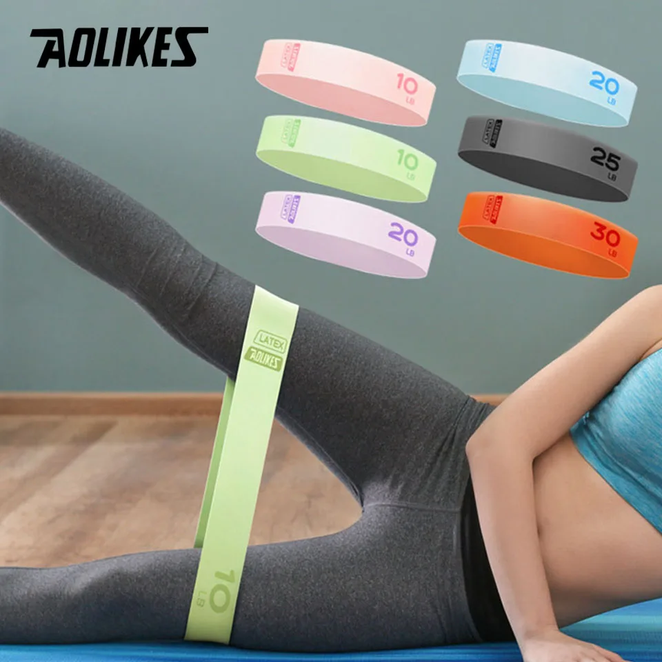 AOLIKES Resistance Bands for Working Out, Exercise Bands, Latex Elastic Bands for Yoga, Pilates, Rehab, Fitness and Home Workout