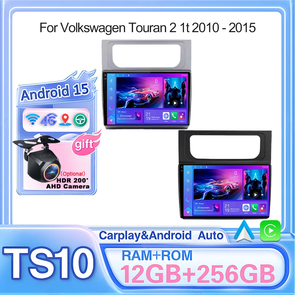 

Car Radio For Volkswagen Touran 2 1t 2010 - 2015 Android 15 Multimedia Video Player Navigation Stereo 5G Car GPS No 2din DVD