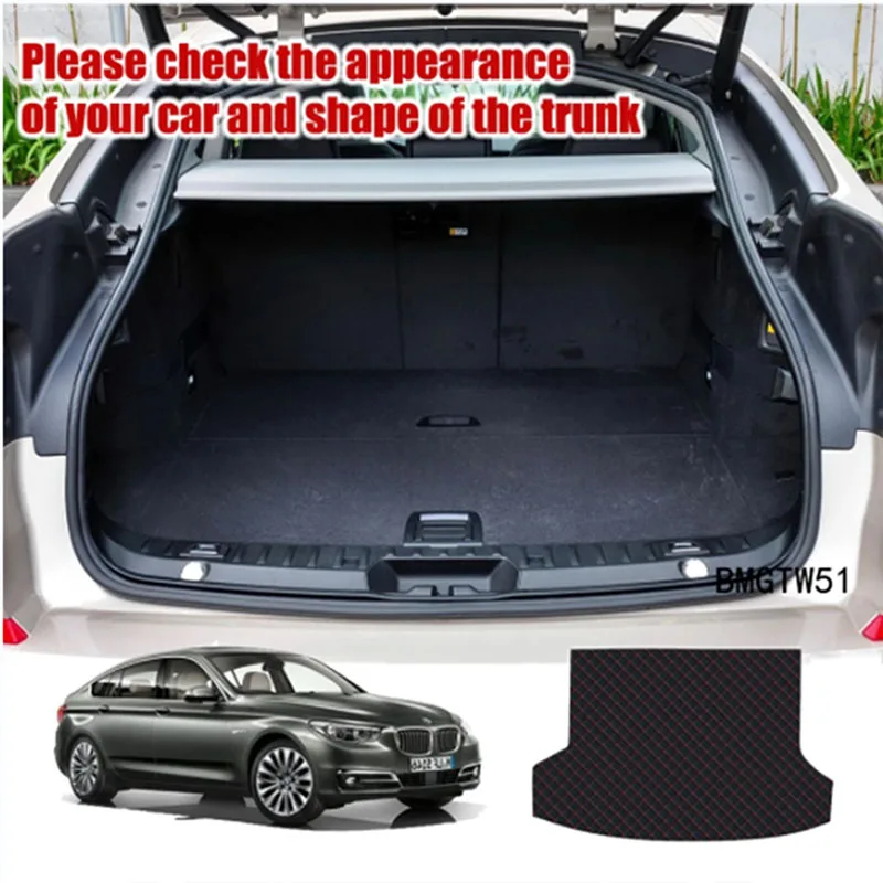 Custom for BMW F07 5 Series GT Gran Turismo 2010 2011-2016 2017 High Quality Car Trunk Mat Anti Dirty Durable Leather Carpet