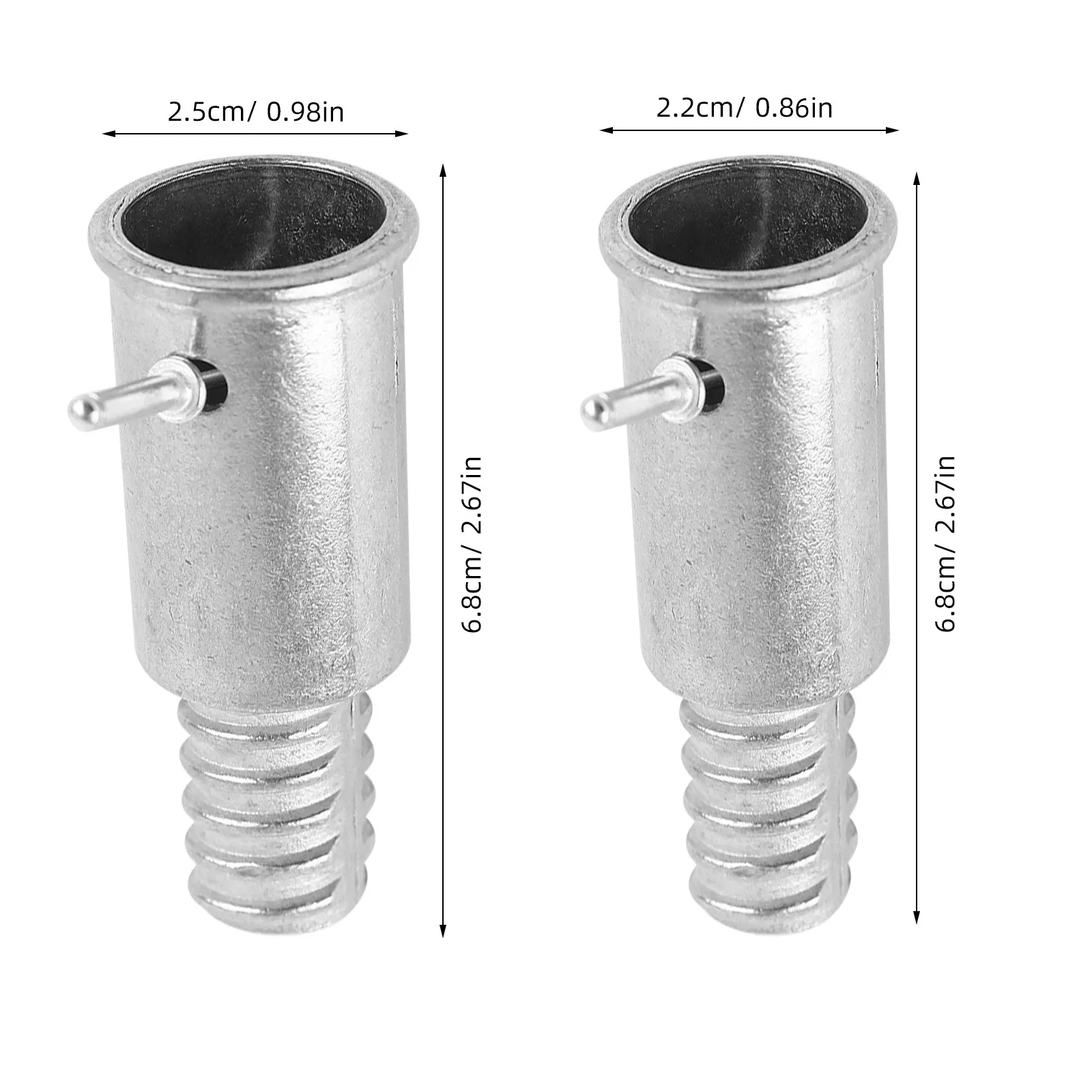 10Pcs Mop Pole Accessories Threaded Handle Tips Replacement Strong Aluminum Alloy Mop Rod Connector Broom Repair Kit