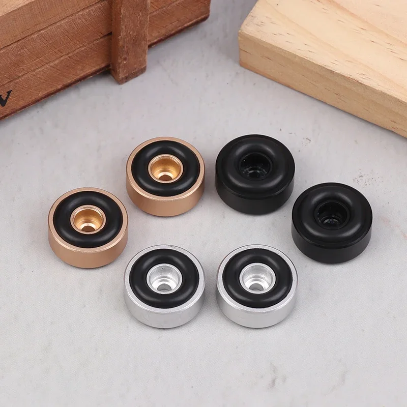 1/4 Uds pies amplificadores 20*8MM pies amplificadores de aleación de aluminio amortiguador almohadillas amplificador Base pies almohadilla para altavoces amplificador de CD