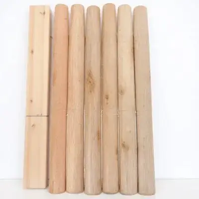 

6Pcs Farm Tool Handles Hardwood Replacement Durable Wooden Handles for Axe Hoe Shovel Garden Tools 30cm Anti-Skid Grip