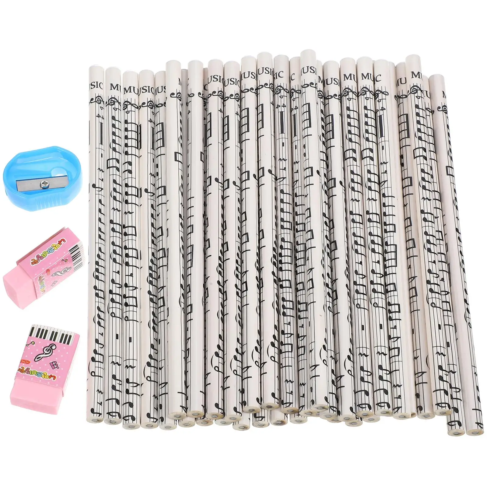 

36 Pcs Round Kids School Stationary Pencils Erasers School Party Gifts Stationary Christmas Christmas Pencils For Kids Bulk