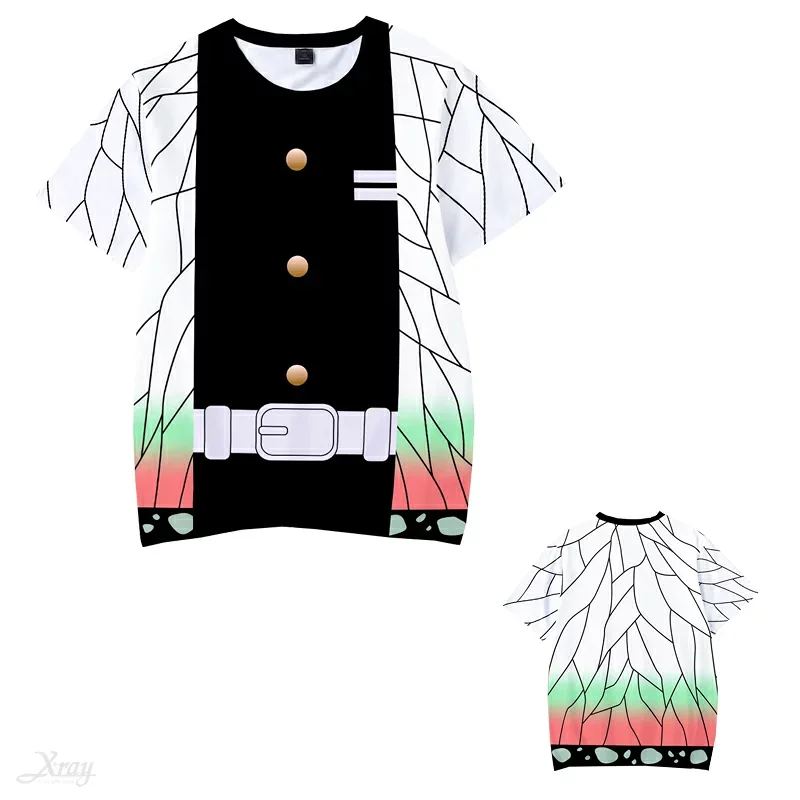 Demon Slayer Butterfly Ninja Breathable Mesh Character Uniform Imitation Printed Manga Exhibition Wear Casual Top
