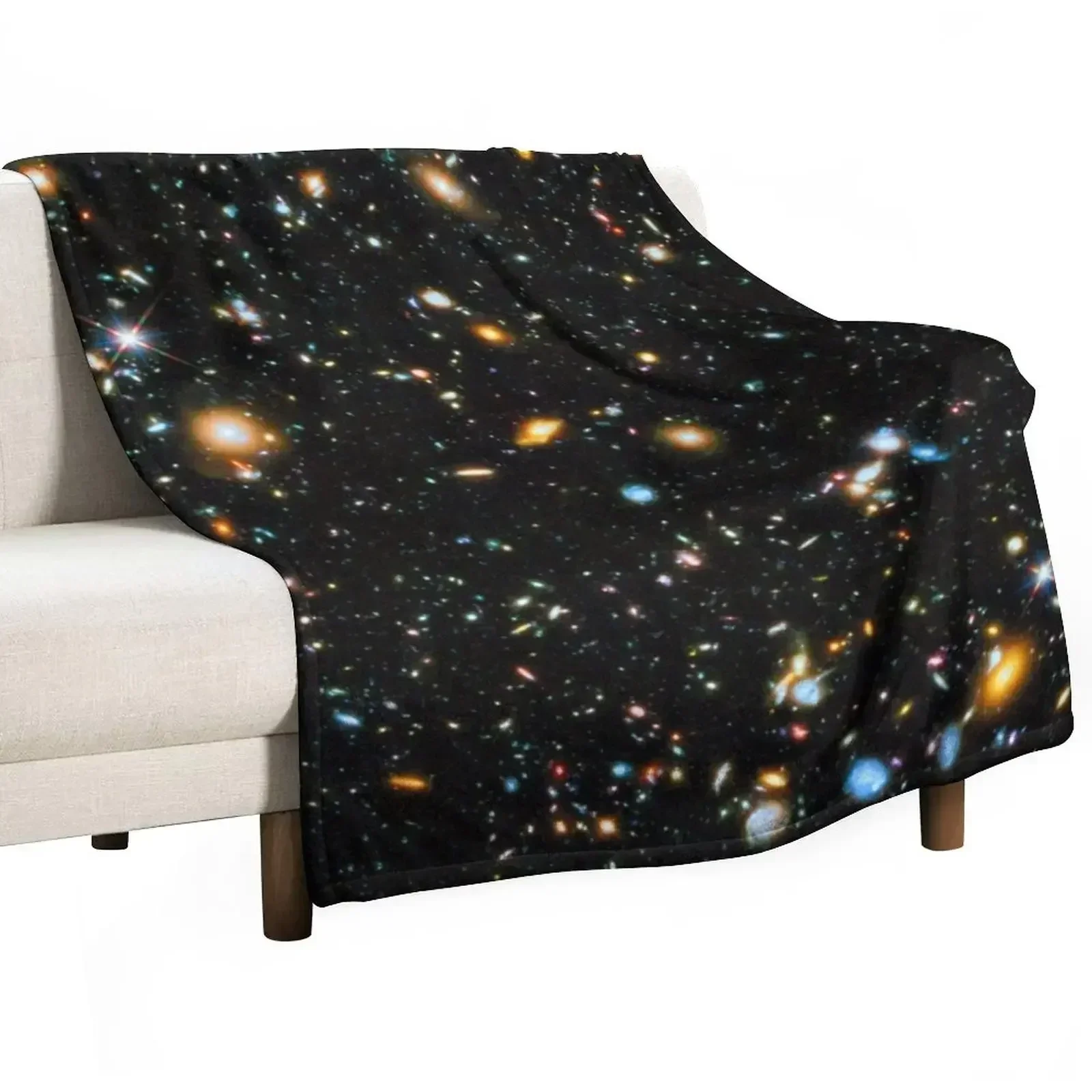 Hubble Extreme Deep Field Throw Blanket Sofas Soft Plaid Softest Beach Camping Vintage Blankets