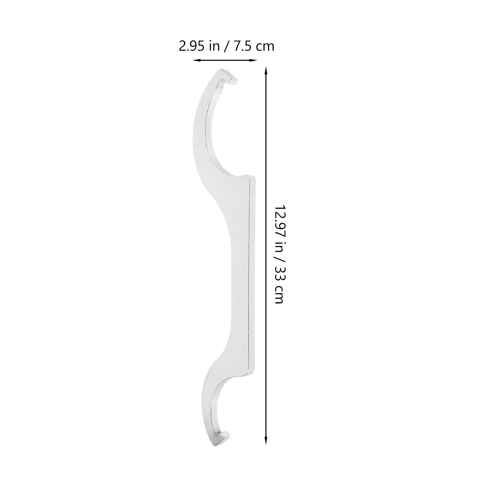

Coilover Wrench Double Headed C Shaped Shock Absorber Spanner Pin Hook Wrench Tool Fit Atv Offroad Vehicles Durable Metal