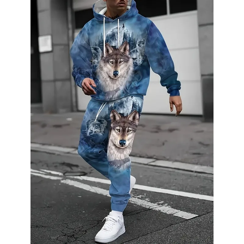 Мужская толстовка с 3D-принтом и длинным рукавом, обычное издание, большие размеры