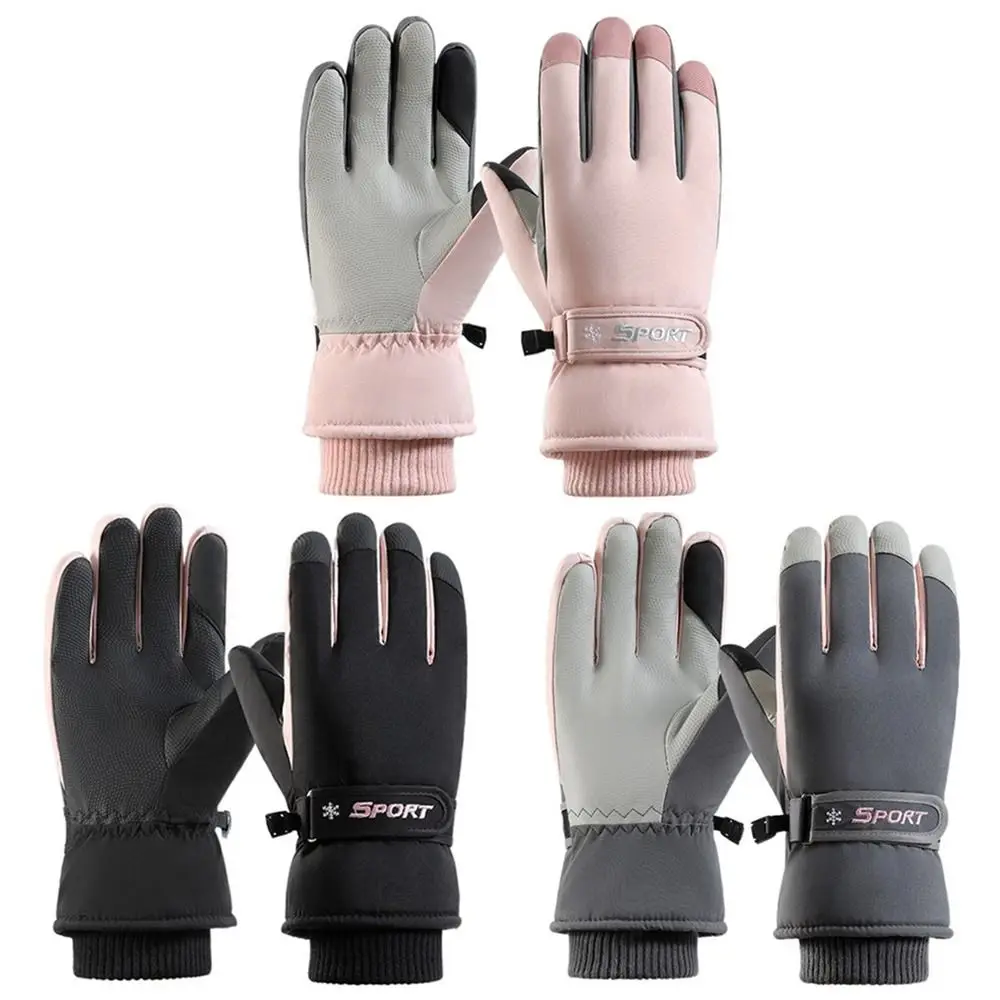 Outdoor Sports Ultralight Winter Ski Gloves Warm Anti-Slip Snowboard Mittens Waterproof Thicken Touchscreen Gloves Running