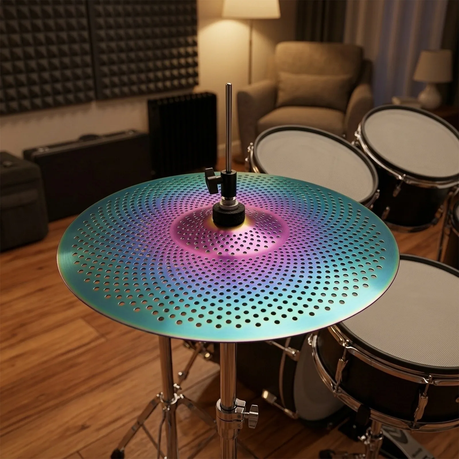 Colored Alloy Mute Cymbal Set Volume Reduction Cymbals Realistic Feel For Drummers Suitable For Beginners For Drumming Practice