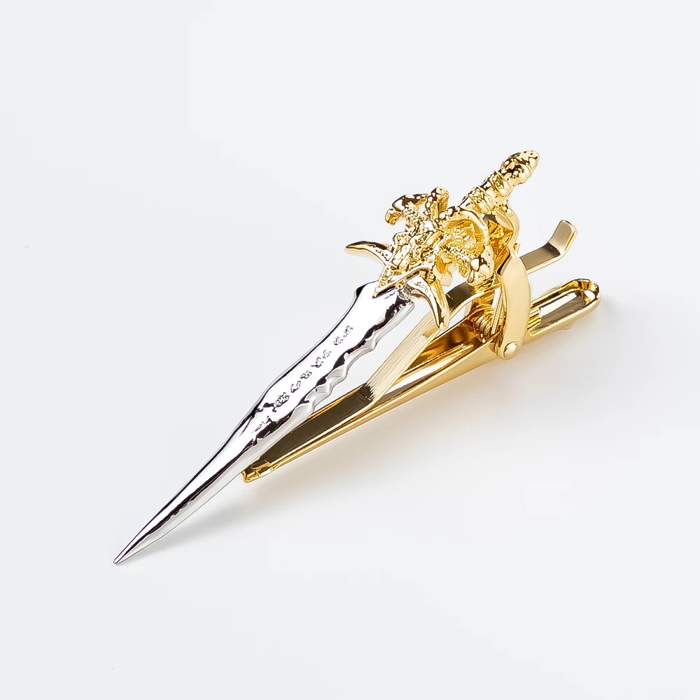 Personality Creative Sword Fish Bone Shape Men Tie Clip Fashion Business Wedding Suit Tie Accessories