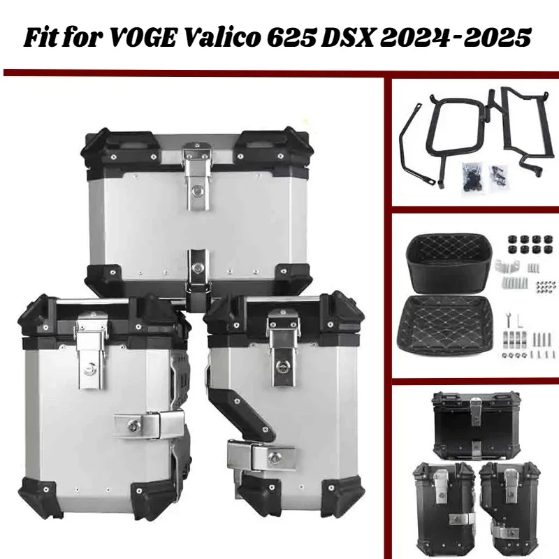 Fit VOGE Valico 625 DSX 2024-2026 Motorcycle Side Box&Bracket  Aluminum Alloy Side SaddleBag  Luggage Trunk Mount Acessórios