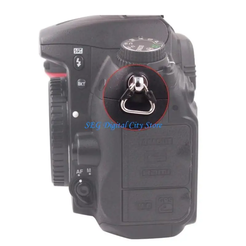 U75B 1Pair Camera Lugs Rings Camera Straps Triangles Split Rings Hook for Camera Straps Conversion Rings Metal Connection