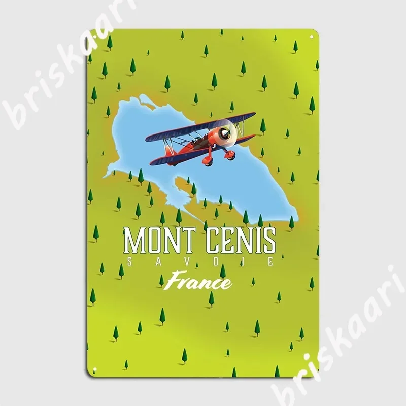 Mont Cenis Savoie France Metal Sign Cinema Living Room Vintage Cinema Wall Plaque Tin Sign Poster