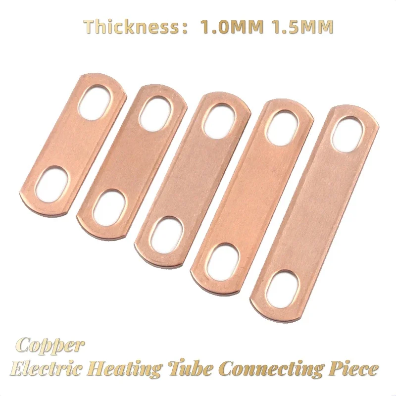 

10/30pcs Copper Electric Heating Tube Connecting Piece Lithium Battery Across The Flow Gasket Junction Post Trolley Copper Bar
