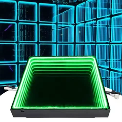Stage LED Dance Floor Light Full Color RGB Magnetic Mirror Floor Lights for DJ Disco Club Wedding Party Stage Panels Christmas