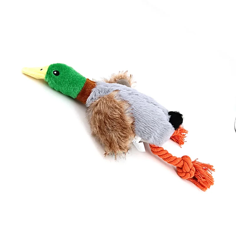 New pet toys plush sounding duck dog toys 28cm simulation mallard duck pet supplies funny plush toys