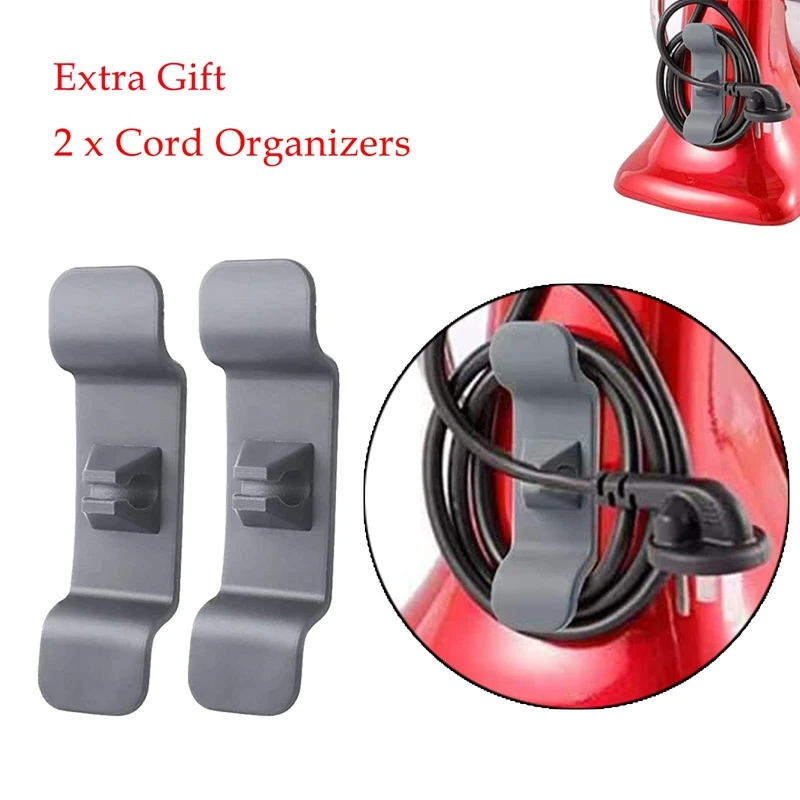 Mixer Mover Sliding Mats For Kitchenaid Stand Mixer With 2 Cord Organizers Slider Mat Pad For Kitchenaid 4.5-5 Qt