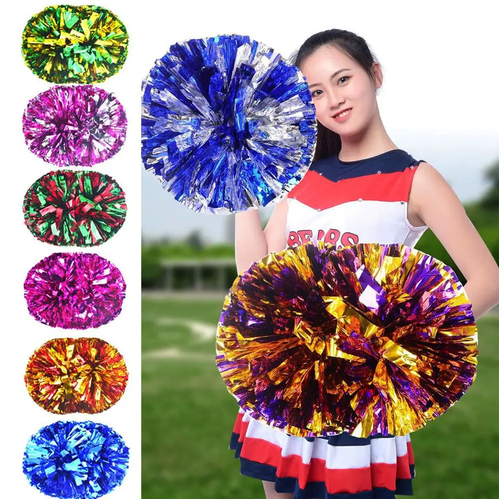 28cm Game Pom Poms Cheap Practical Cheerleading Cheering Ball Sports Match Vocal Dance Party Concert Decorator Supplies