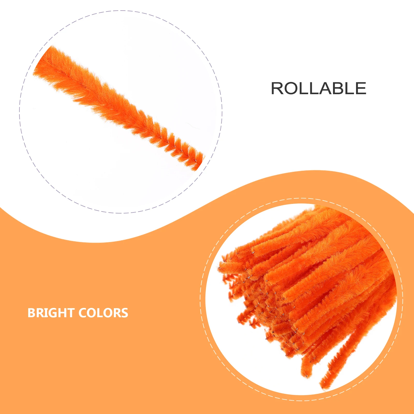 

200pcs Chenille Strips Stems Bulk DIY Crafts Colorful Polyester Iron Wire Art Project Materials Kids Toys