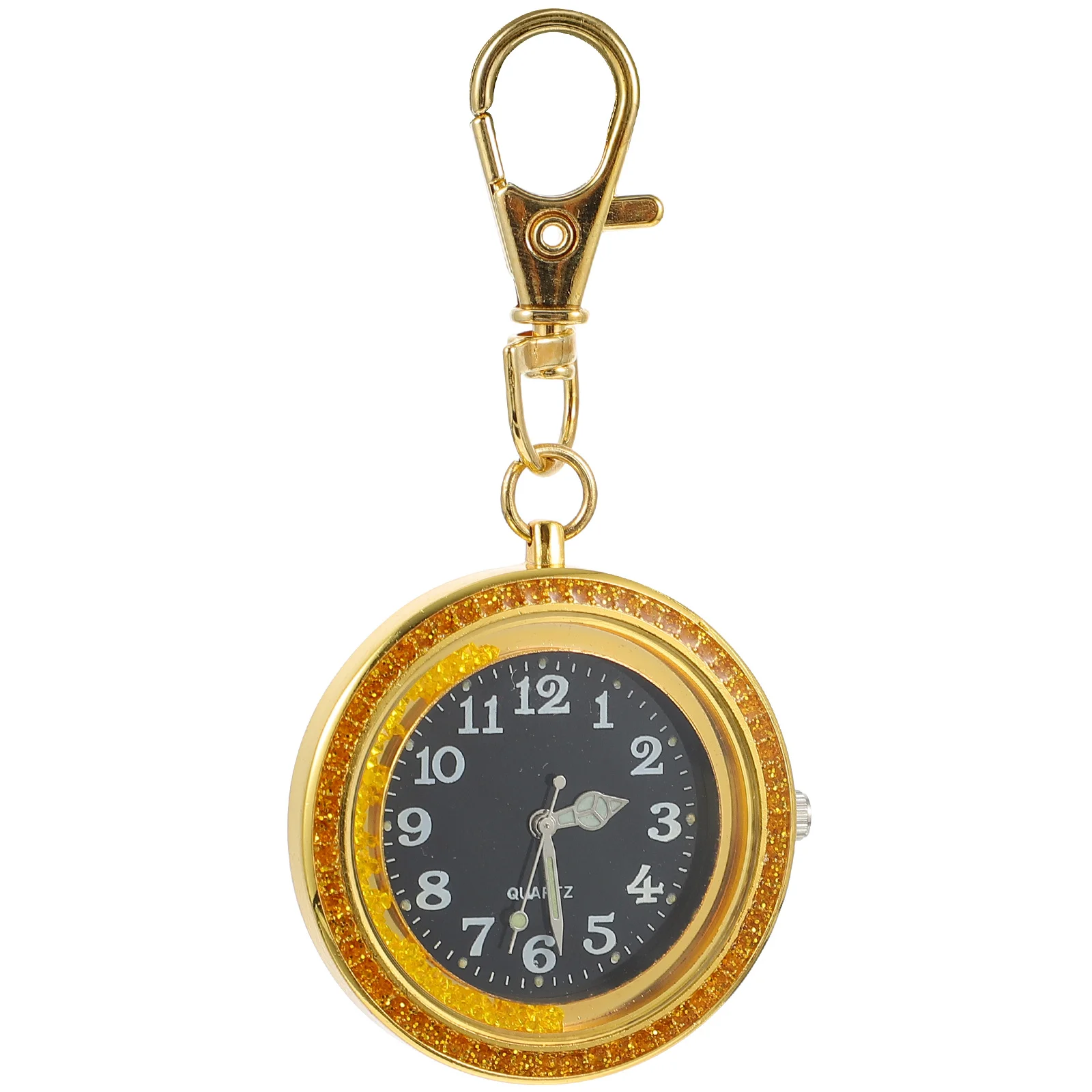 

1 pc Large Dial Quartz Pocket Watch Portable Alloy For Elderly Big Numbers Gift Student Accessory
