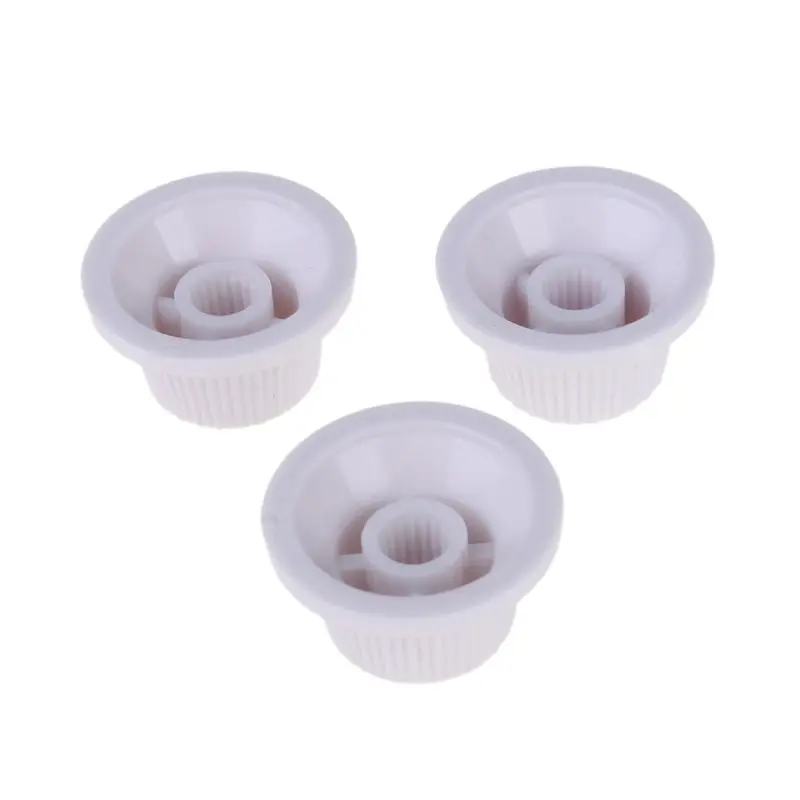 1 Volume 2 Tone Control Knobs For Electric Guitar Bass FD ST Plastic White Golde