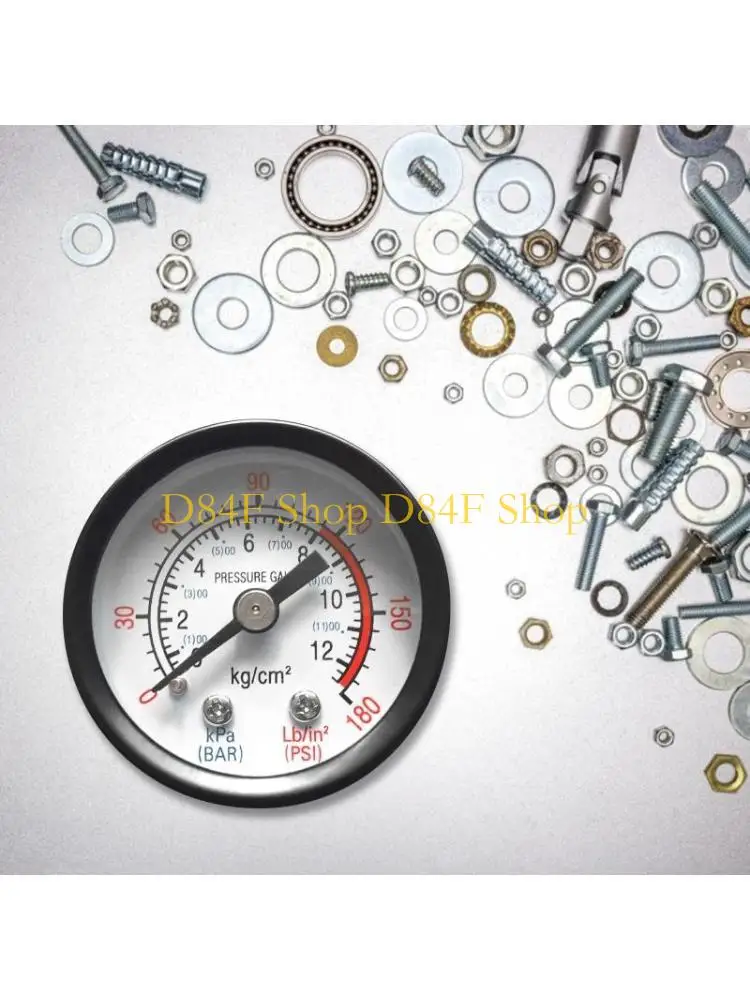 

D84F Multipurpose Pressure Gauge with Dual Mount Air Compressor Pressure