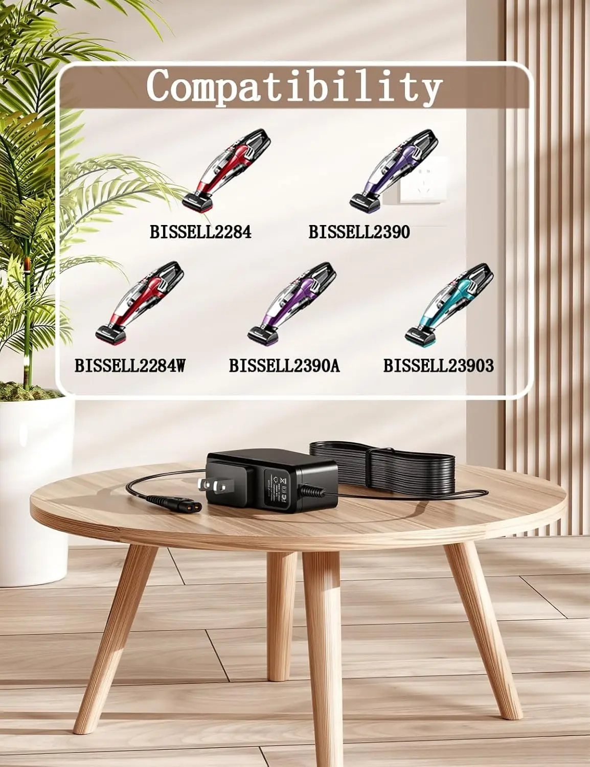 ممحاة شعر الحيوانات الأليفة 2390/2390A/23903/2284 واط/2284 14.4 فولت ليثيوم أيون اليد فراغ محول سلك الطاقة