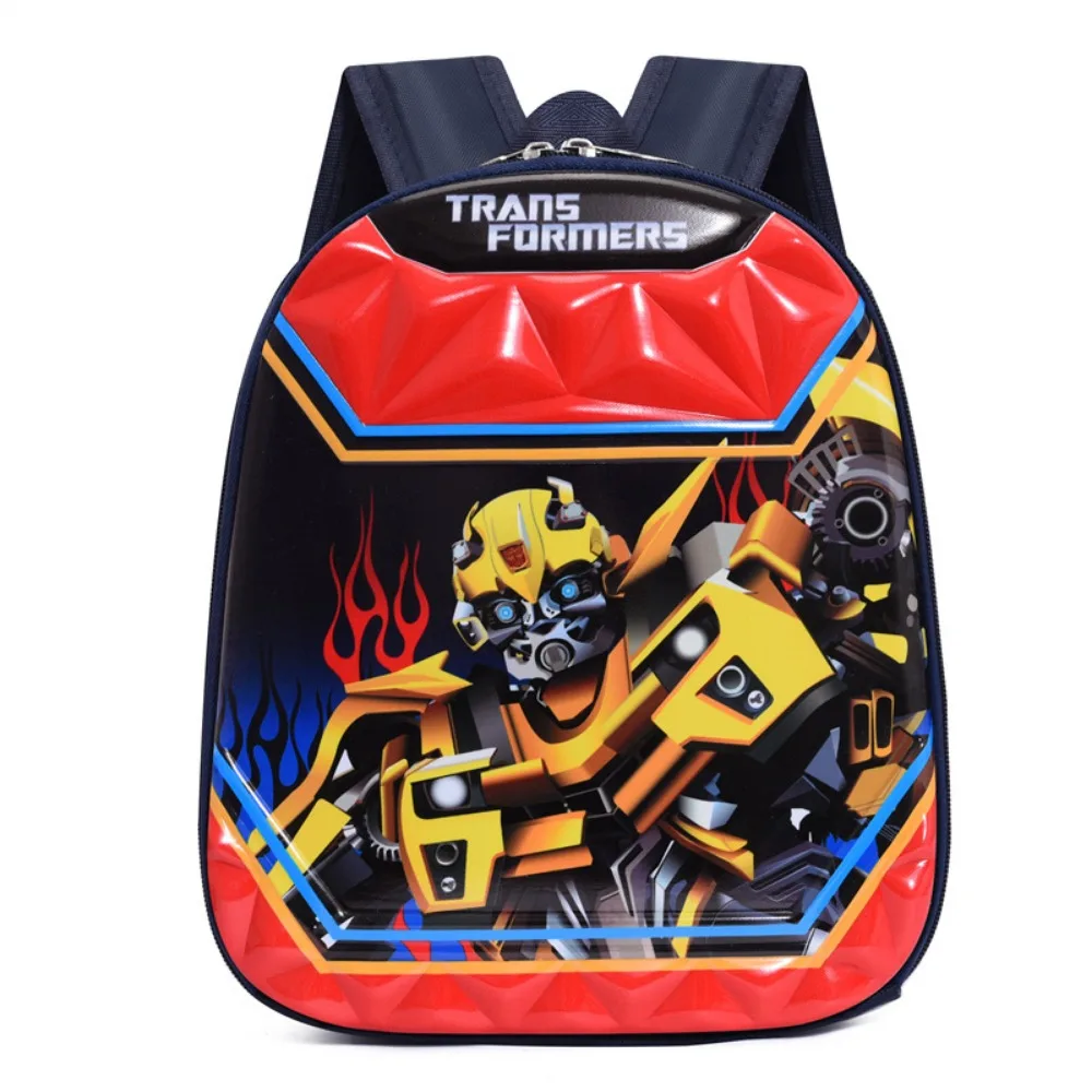 Bumblebee-mochila escolar para niños, morral de Frozen Iron Man, múltiples capas ligeras y transpirables a la moda, impermeable, regalos, novedad