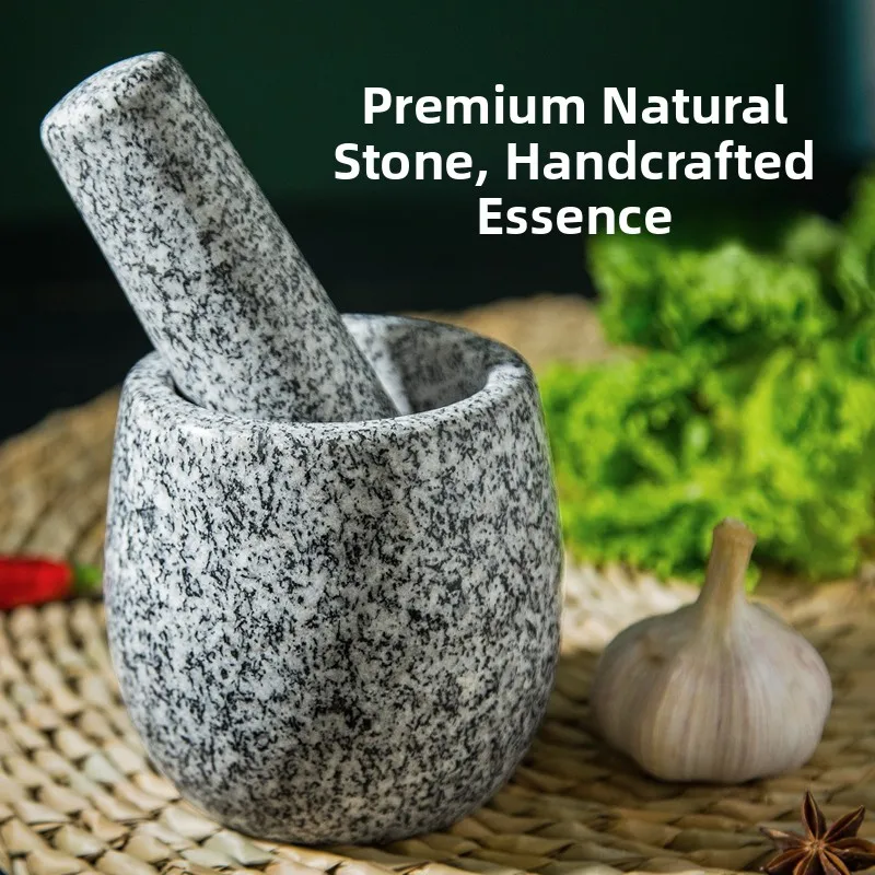 

Traditional l Stone Garlic Cruer Small Household Stone Mortar Chinese Medicine inding Tool Quartz Stone Garlic Pr