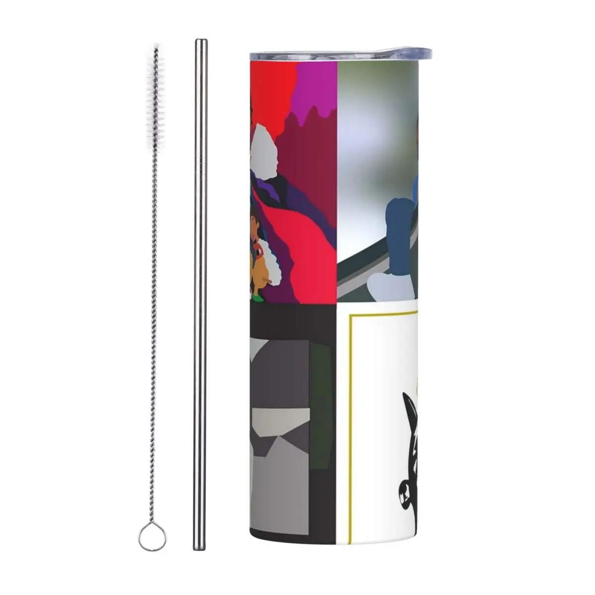 J Cole Minimal Album Stainless Steel Tumbler Vacuum Insulated Mugs Thermal Cold Cup Straw With Lid 20oz