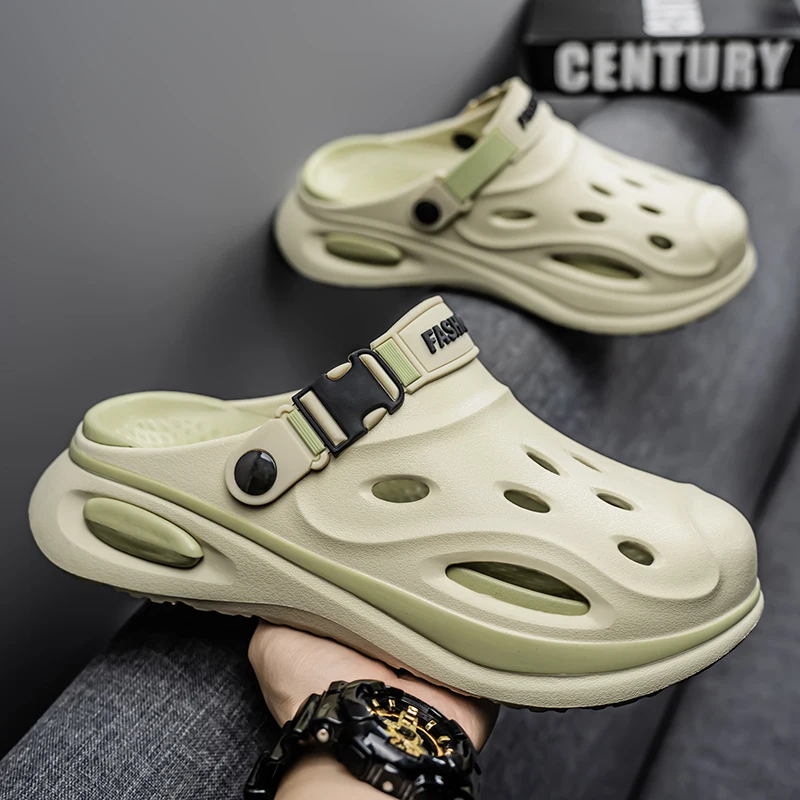 

Men's and Women's Summer Non-Slip Thick-Soled Closed-Toe Sports Sandals, Dual-Purpose Beach Slippers
