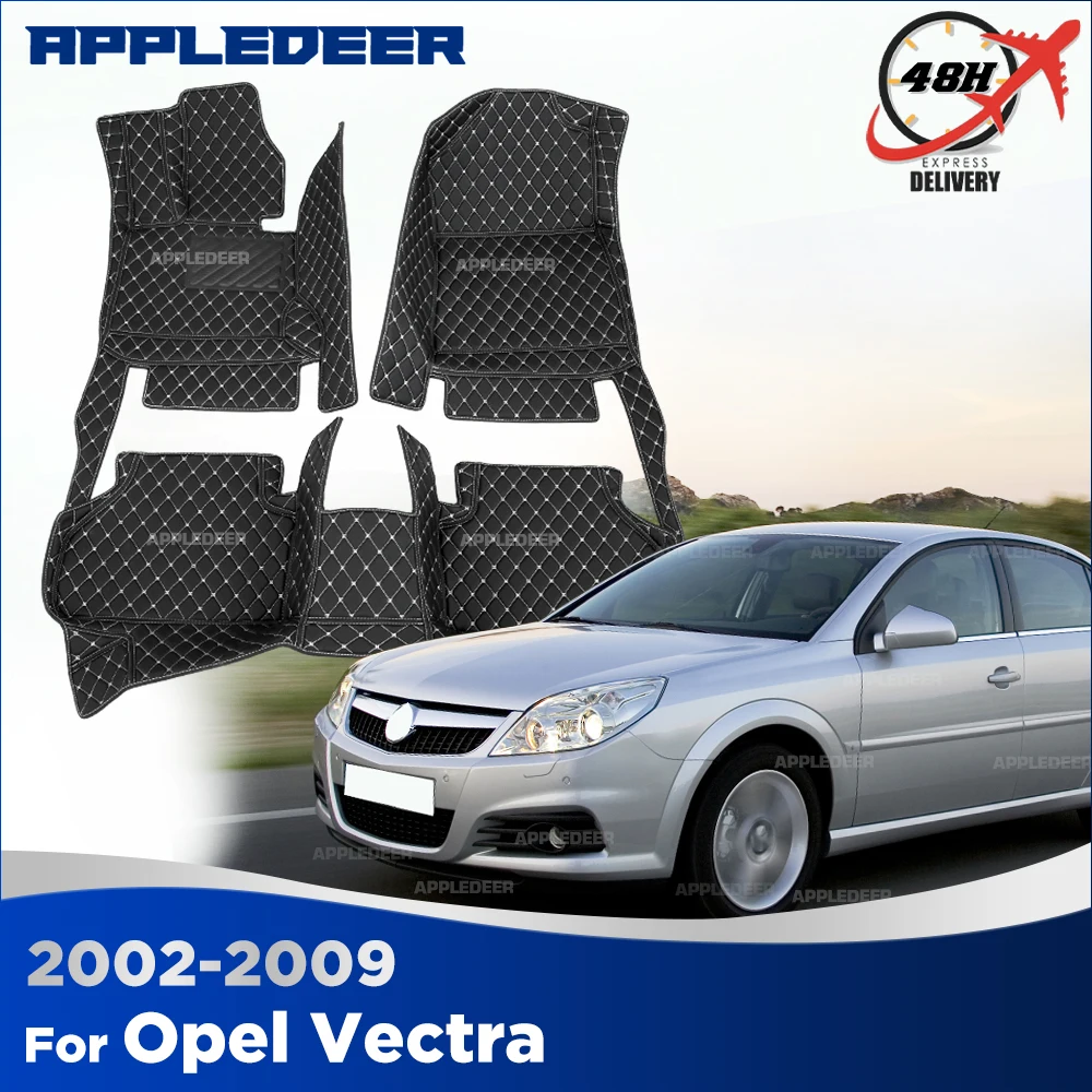 Car Floor Mats For Opel Vectra C 2002-2009 2008 2007 2006 2005 2004 2003 Custom Auto Foot Pads Carpet Cover Interior Accessories