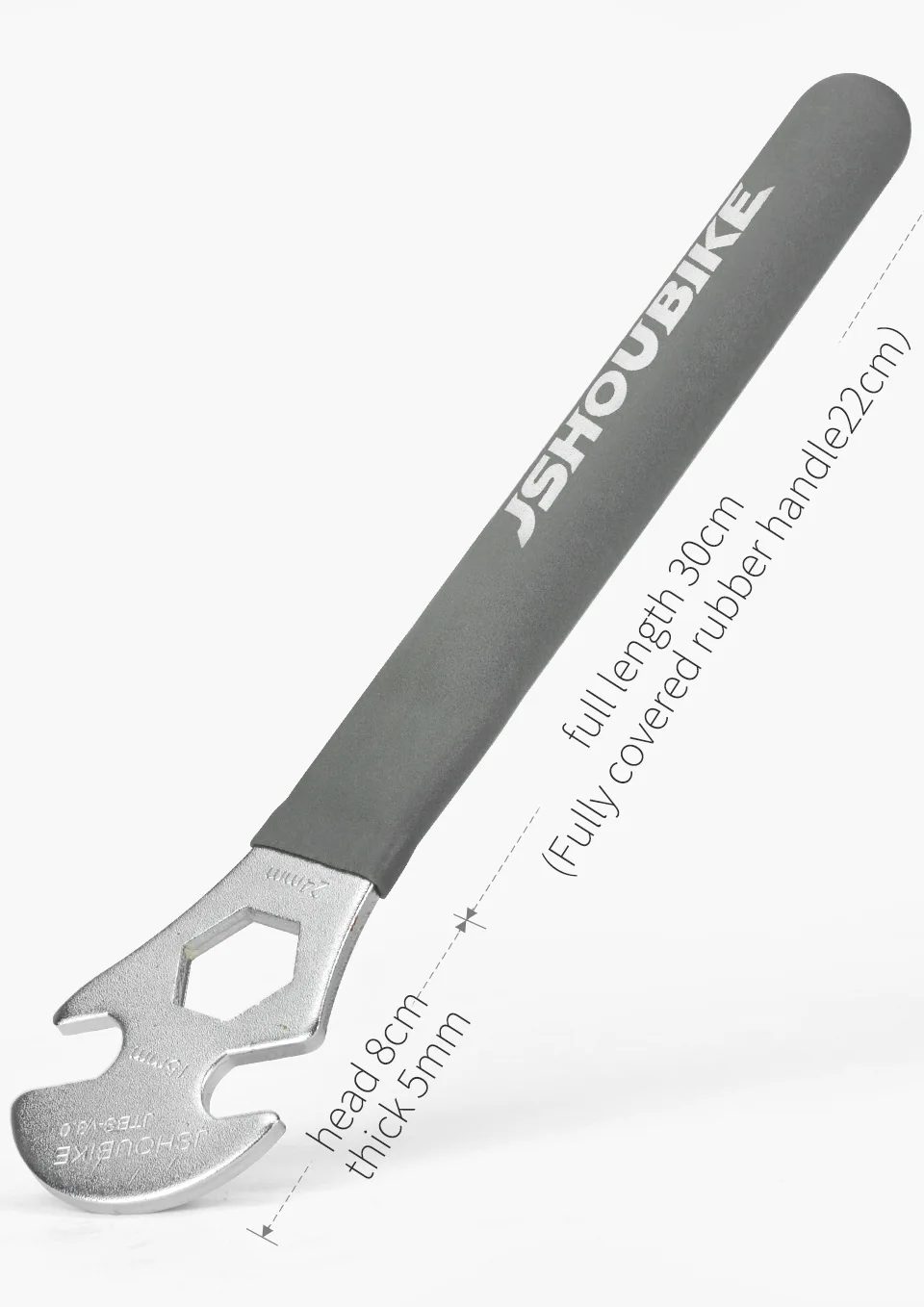 JSHOUBIKE 6/8/15 mm Fahrradpedalschlüssel Inbusschlüssel robustes, langlebiges Pedal-Demontagewerkzeug Fahrradreparaturwerkzeug für MTB Rennrad – Detail 6