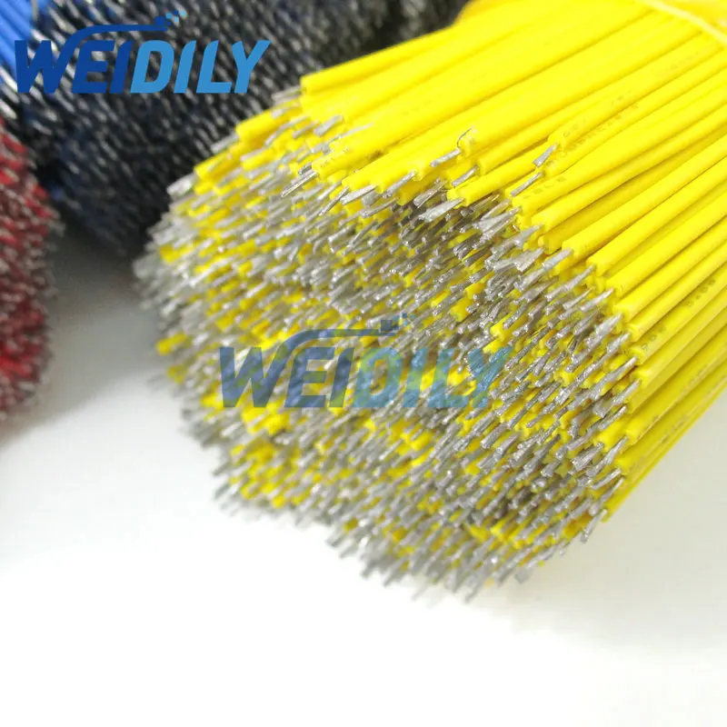 120PCS UL1007 24AWG Breadboard Jumper Cable Wires Kit 8cm Fly Jumper Wire Cable Tin Conductor Wires 5 Colors PCB Solder Cable