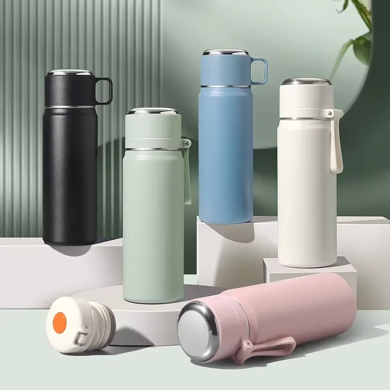 for 316 Stainless Steel Large Capacity Vacuum Thermos Cup 12-24H Heat Retention for Men Women Students with Teapot