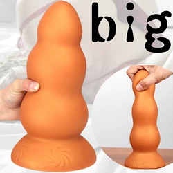 Φ 15CM Huge Women Men Gay Beginners Anal Butt Plug Ass Dilation Prostate Massager Male Anal Plug Big Dildo Silicone Masturbator