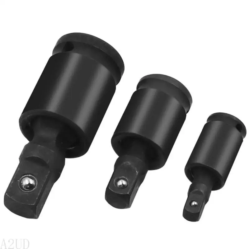 

A2UD 3/8" 1 4 360°Drive Universal Joint Wobble Socket Impact Resistance Adapter Impact Universal Joint Set 3 Pcs