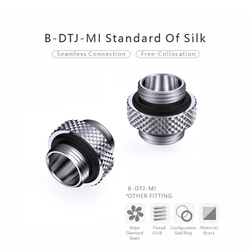 

Мини-фитинги Bykski «папа-папа», бутиковый ромбовидный узор, многоцветные фитинги «папа-папа» G1/4 дюйма, B-DTJ-MI