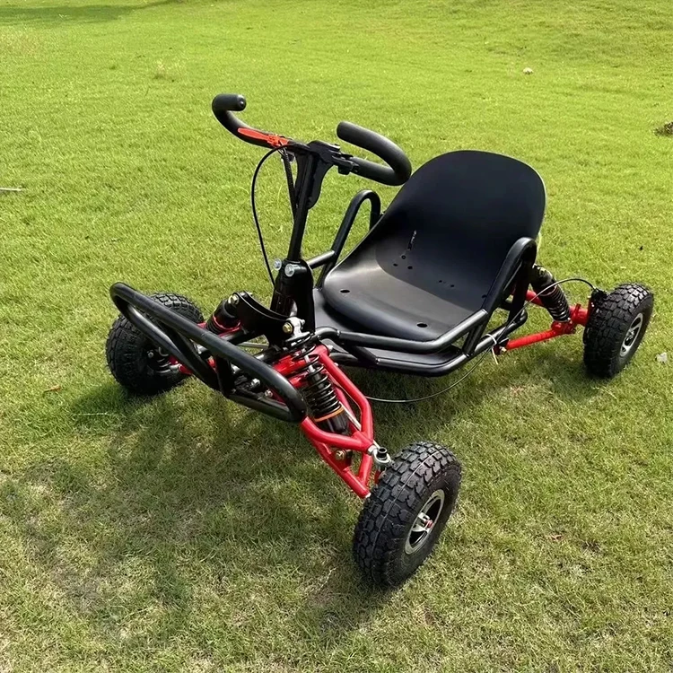 Outdoor 90cc 2-Stroke Power 35-50km/h Adult Off-road Kart 4 Inch 6 Inch Tire Drifting Mountain Go Karts With Pull Start