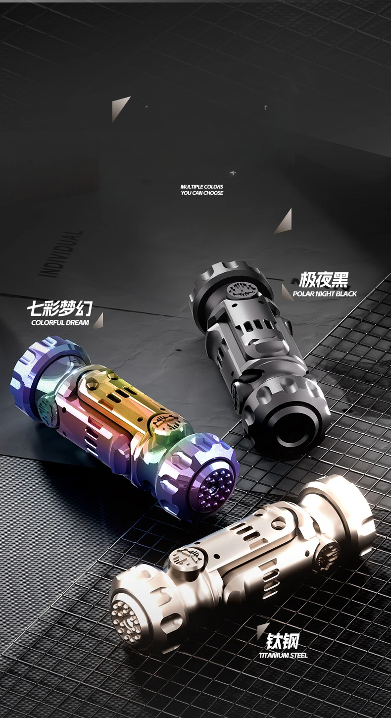 Stun Grenade Fidget Spinner Miniatur-Pistole, Spielzeugpistole mit ausziehbaren Muscheln, Stressabbau-Fingerspielzeug für Erwachsene und Kinder, beste Geschenke – Detail 8