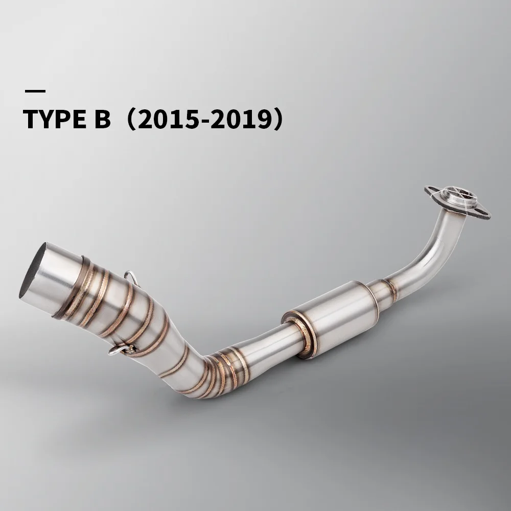 Nmax نظام عادم الدراجة النارية موتوكروس 51 مللي متر أنبوب وصلة العادم الأمامي عالي الجودة لـ NMAX155 2015-2019 #6