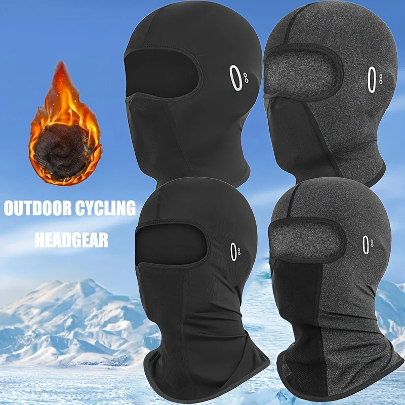 Winter Warm Cycling Mask Breathable Thermal Biking Mask Windproof Motorcycle Helmet Balaclava Neck Cover Men Women Ski Mask