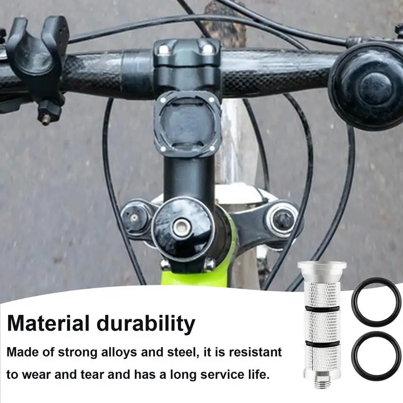 Carbon Fiber Fork Headset Steerer Top Cap Aluminum Alloy Headset Compression Plug Carbon Fork Cycle Supplies Thread Reusable